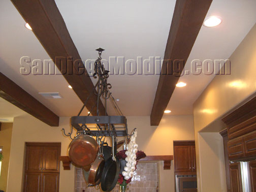 faux wood beams